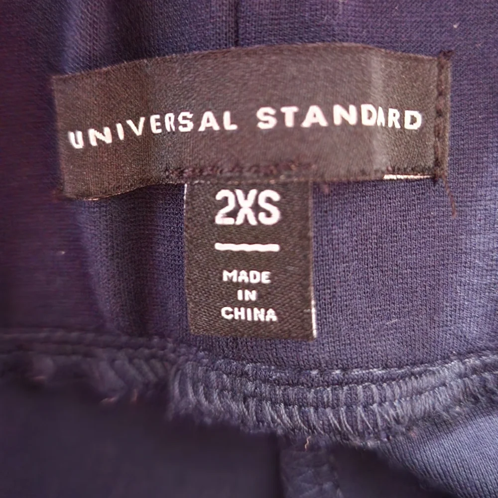 Universal Standard Moro Pocket Signature Ponte Pants 2XS Womens S 6-8 Navy Blue